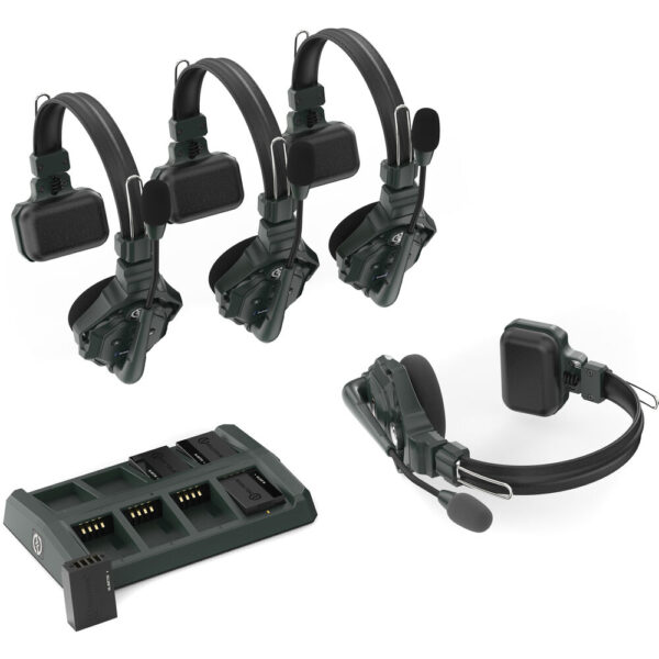 Solidcom C1 - 4S Full Duplex Wireless DECT Intercom System  with 4 Headsets