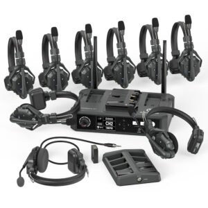 Hollyland Solidcom C1-HUB8S Full-Duplex Wireless DECT Intercom System with 9 Headsets and HUB Base (1.9 GHz)