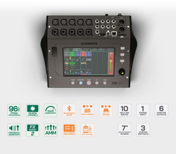 CQ-12T (Ultra-Compact 12 In / 8 Out Digital Mixer) - Image 4